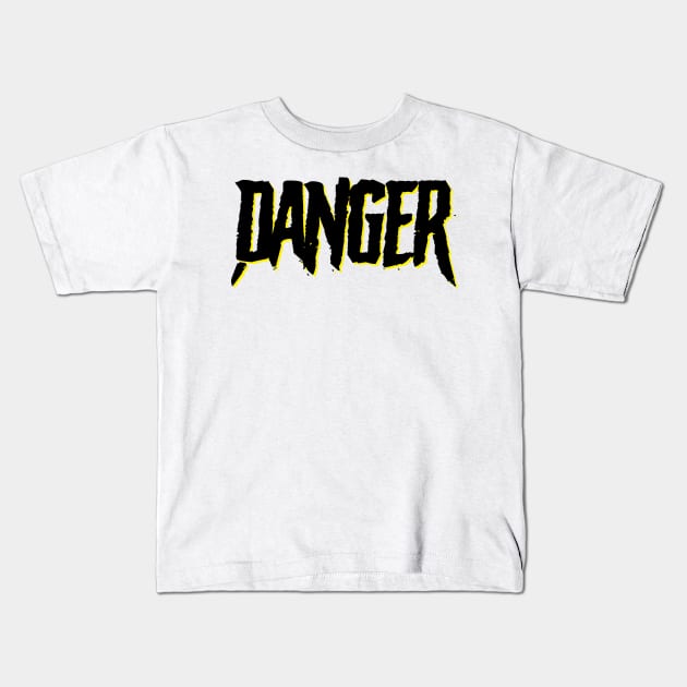 Danger 3 Kids T-Shirt by M8trix21